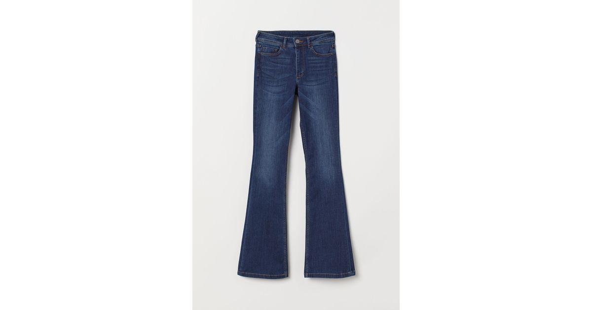 H&M Mini Flare High Jeans in Blau | Lyst DE