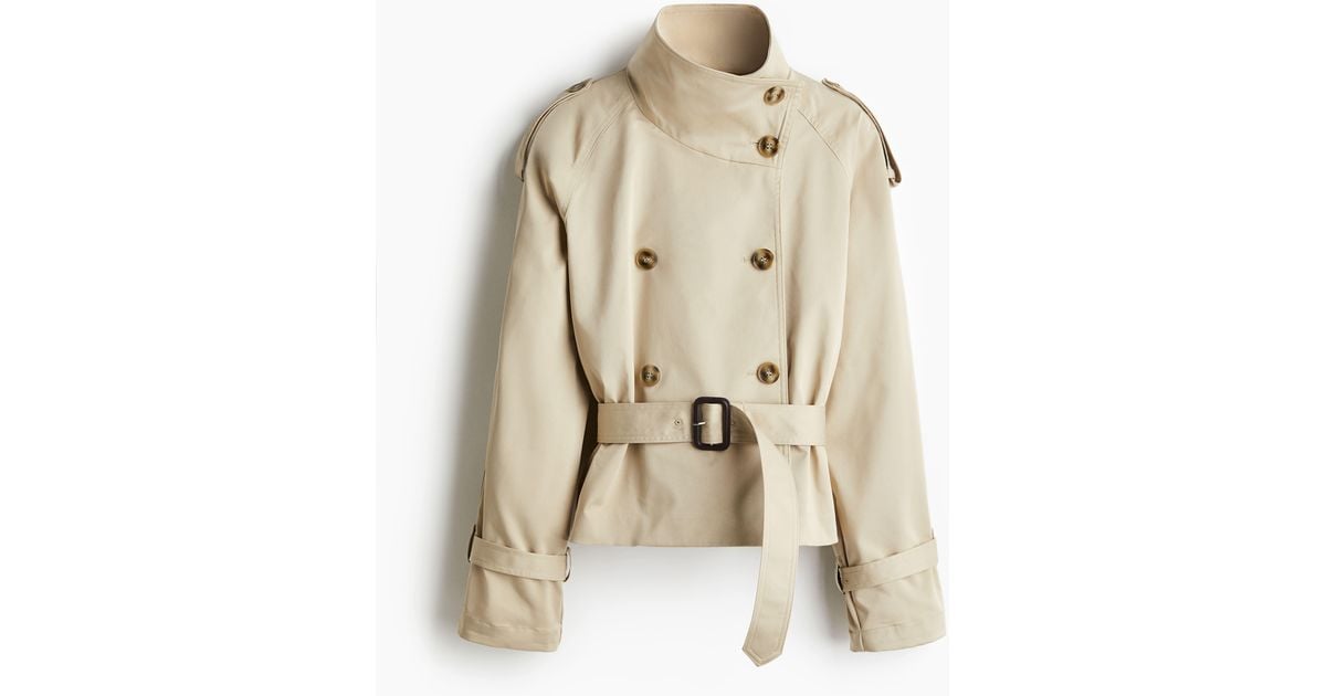 Manteau Court Manteaux Femme H&m Manteau 3/4 Beige Foncé FEMME