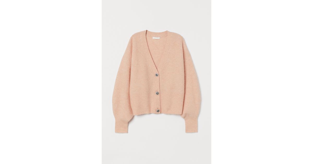 rhinestone button cardigan h&m