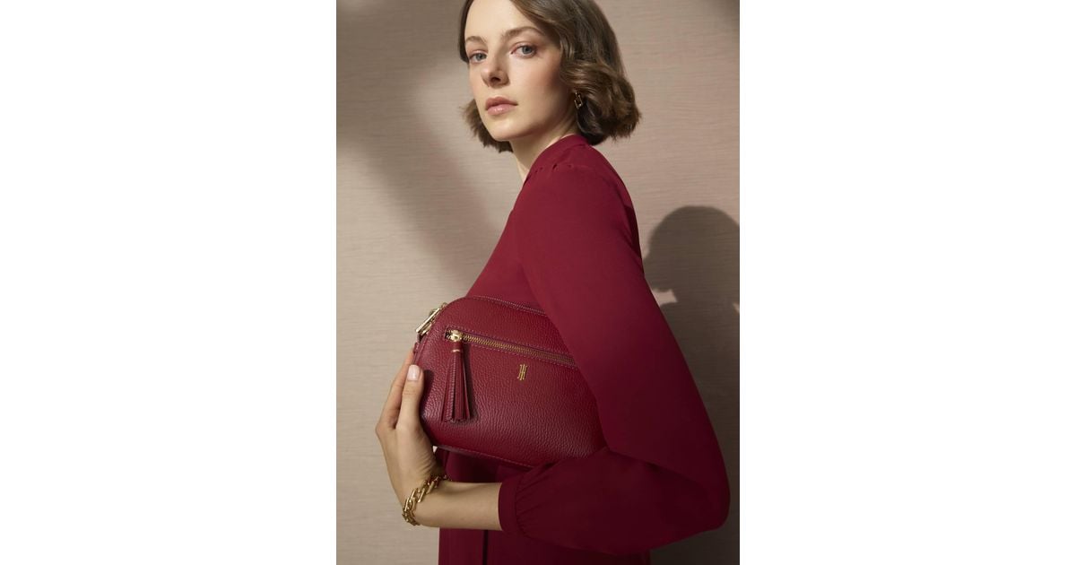 Hobbs Carlton Leather Crossbody Bag in Red Lyst UK