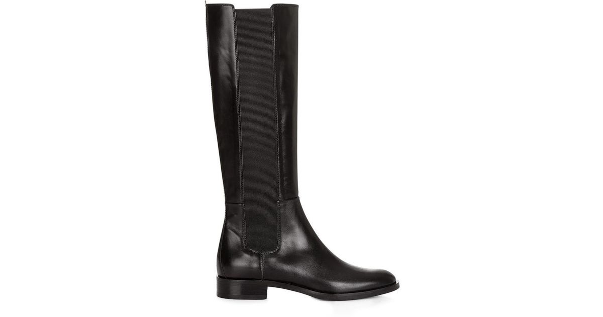 Hobbs Leather 'jane' Long Boots in Black | Lyst
