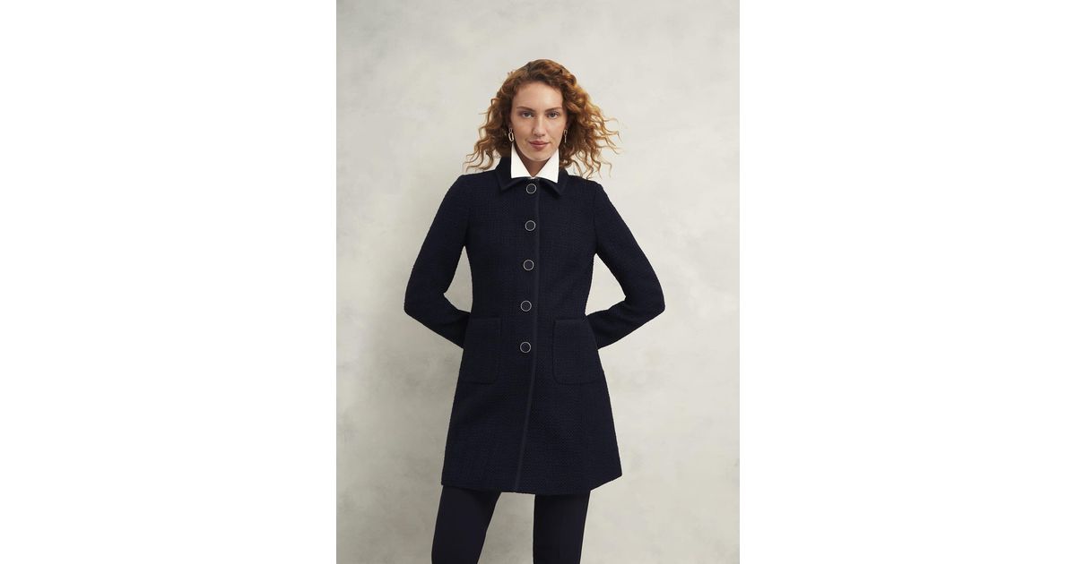 Hobbs Elaine Tweed Coat in Blue | Lyst UK Hobbs Elaine Tweed Coat in Blue | Lyst UK