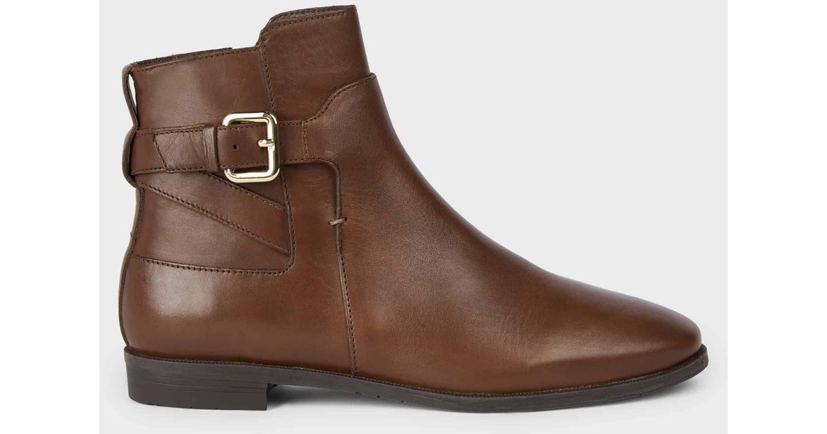 Hobbs Zoe Leather Ankle Boots in Chestnut (Brown) - Lyst