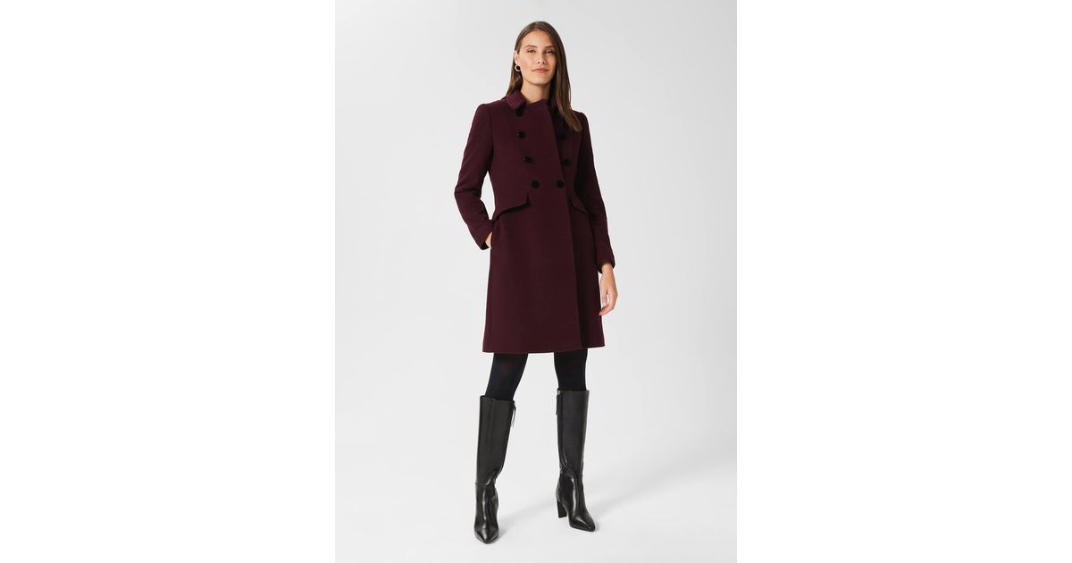 Hobbs Petite Janaya Wool Blend Coat in 
