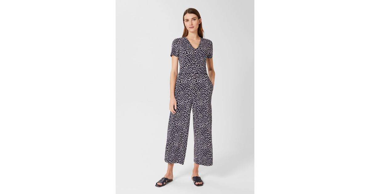 Hobbs Lina Jersey Jumpsuit in Blue Lyst UK