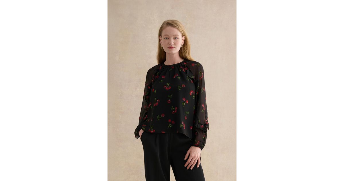 Hobbs Ryton Blouse in Black | Lyst UK