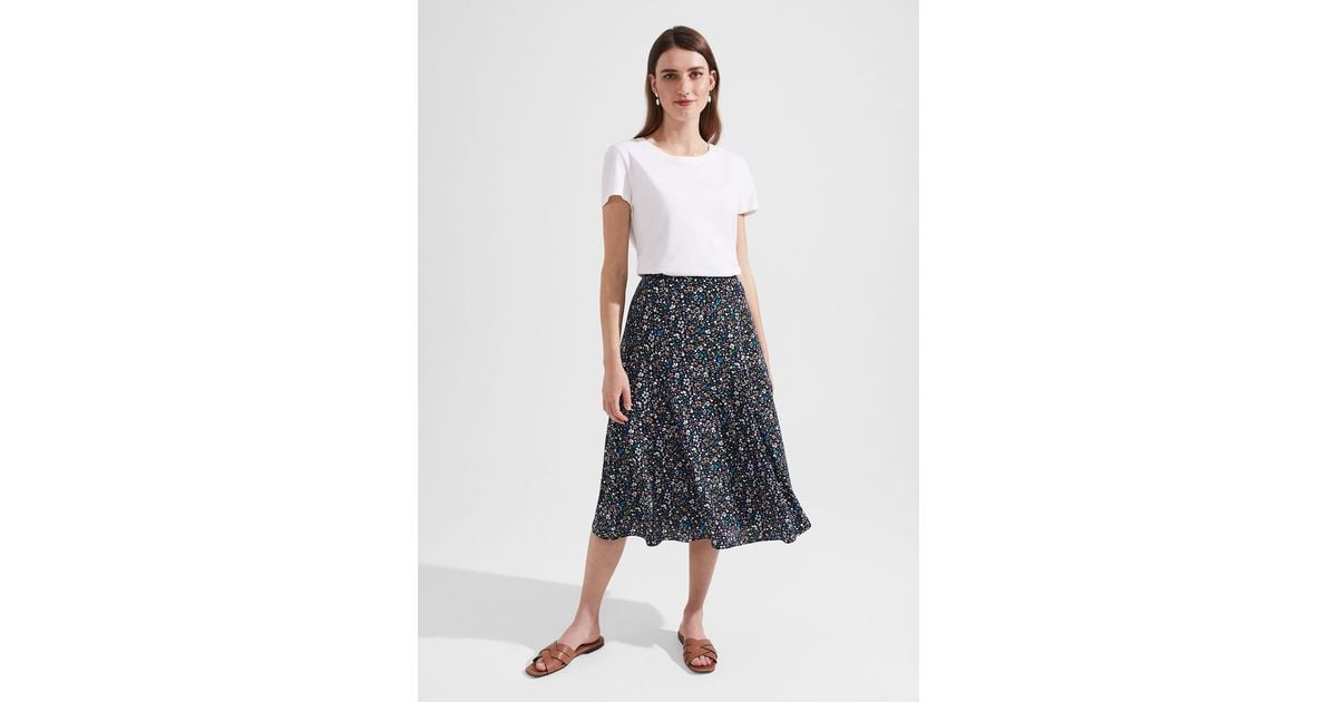 Hobbs Anika Midi Skirt in White Lyst