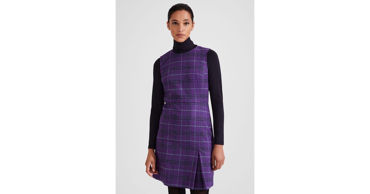 Hobbs Avery Wool Dress in Purple | Lyst UK