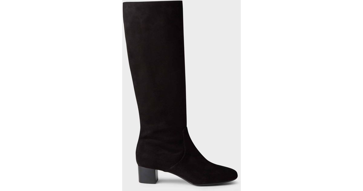 hobbs black knee high boots