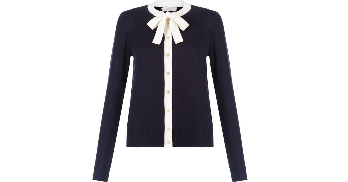 hobbs navy cardigan