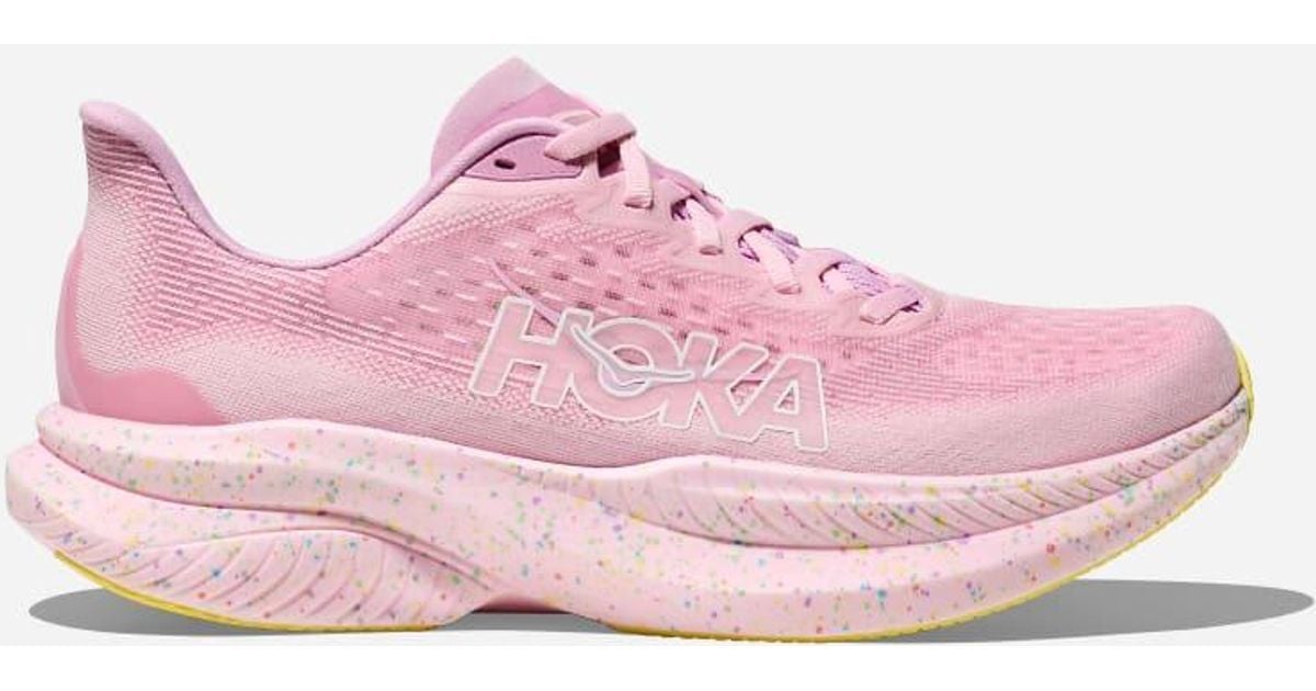 Hoka One One Mach 6 Road Running Shoes in Pink for Men Lyst UK