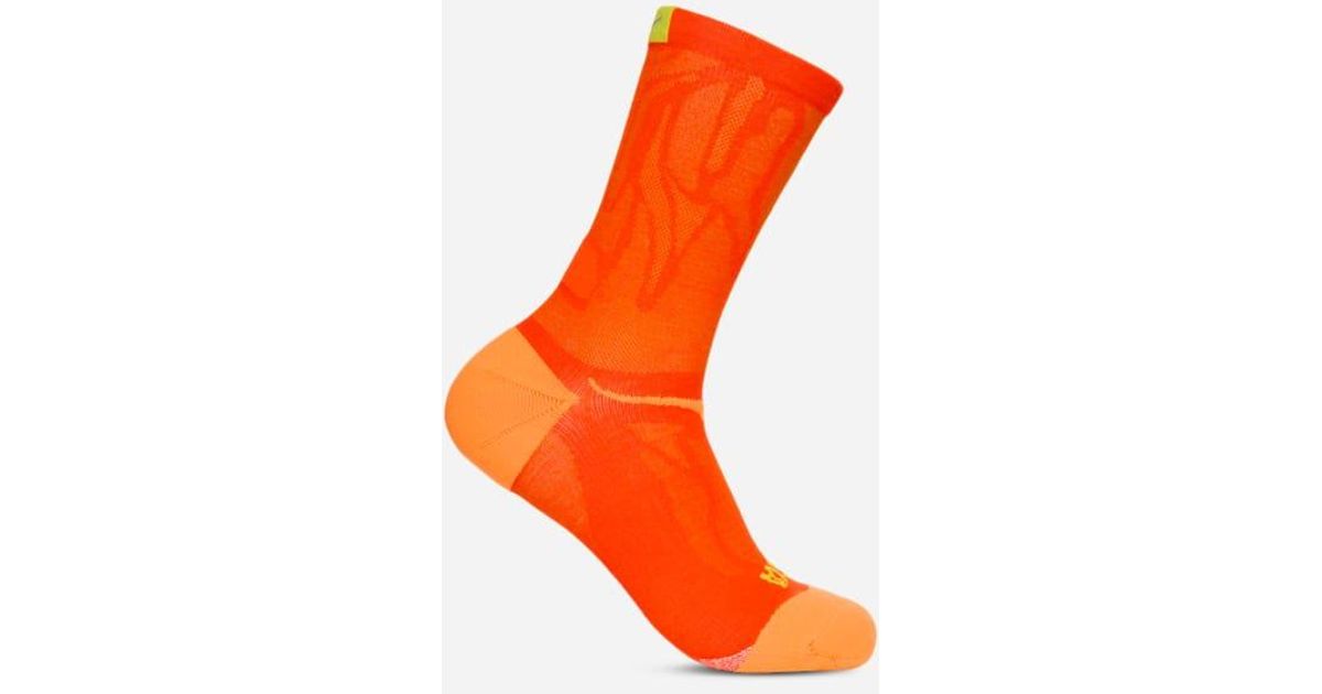 Hoka One One Clifton Crew Run Sock in Orange Lyst UK