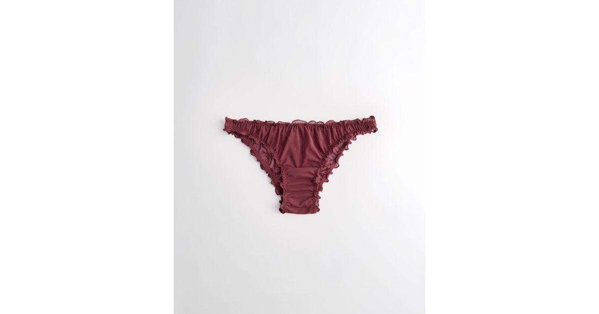 Hollister Synthetic Gilly Hicks Lace-trim Cheeky 3-pack Womens Clothing Lingerie Knickers and underwear 