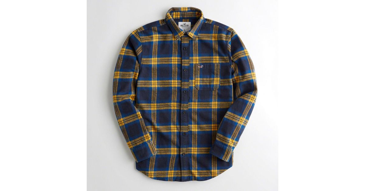 hollister plaid shirt