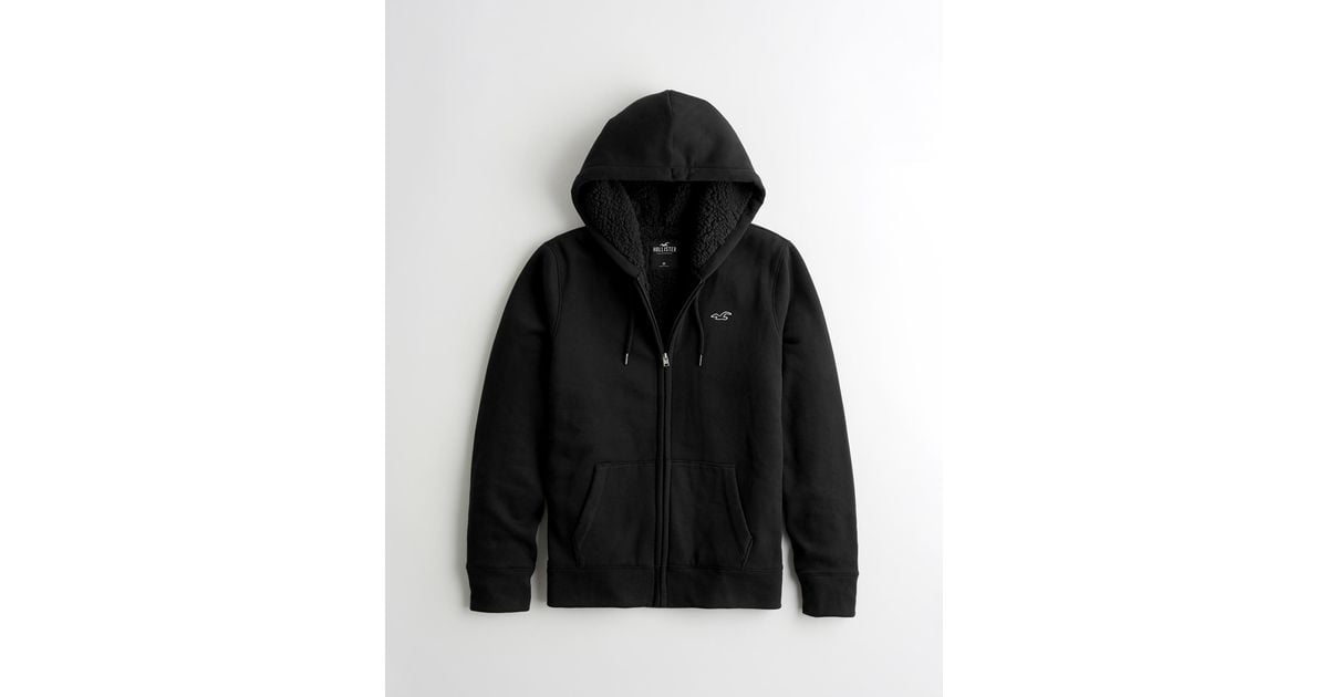 Hollister full zip icon hoodie hotsell