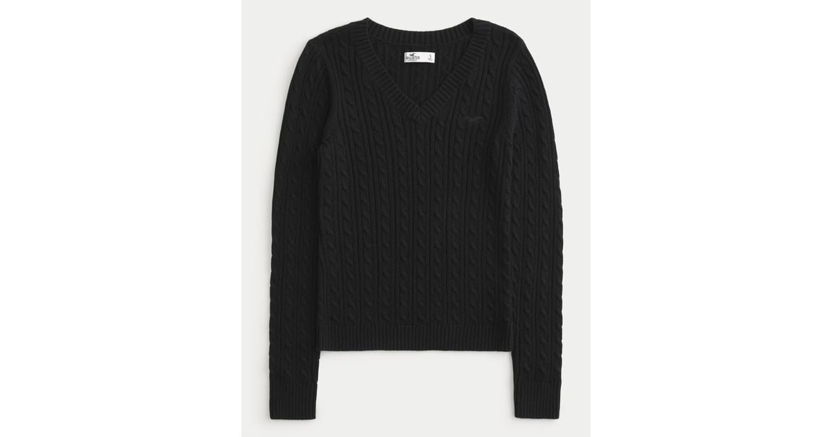 Pullover Hollister V Ausschnitt Damen Hollister Cable-knit Icon V