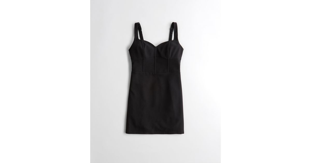 Hollister Social Tourist Corset Mini Dress in Black Lyst UK