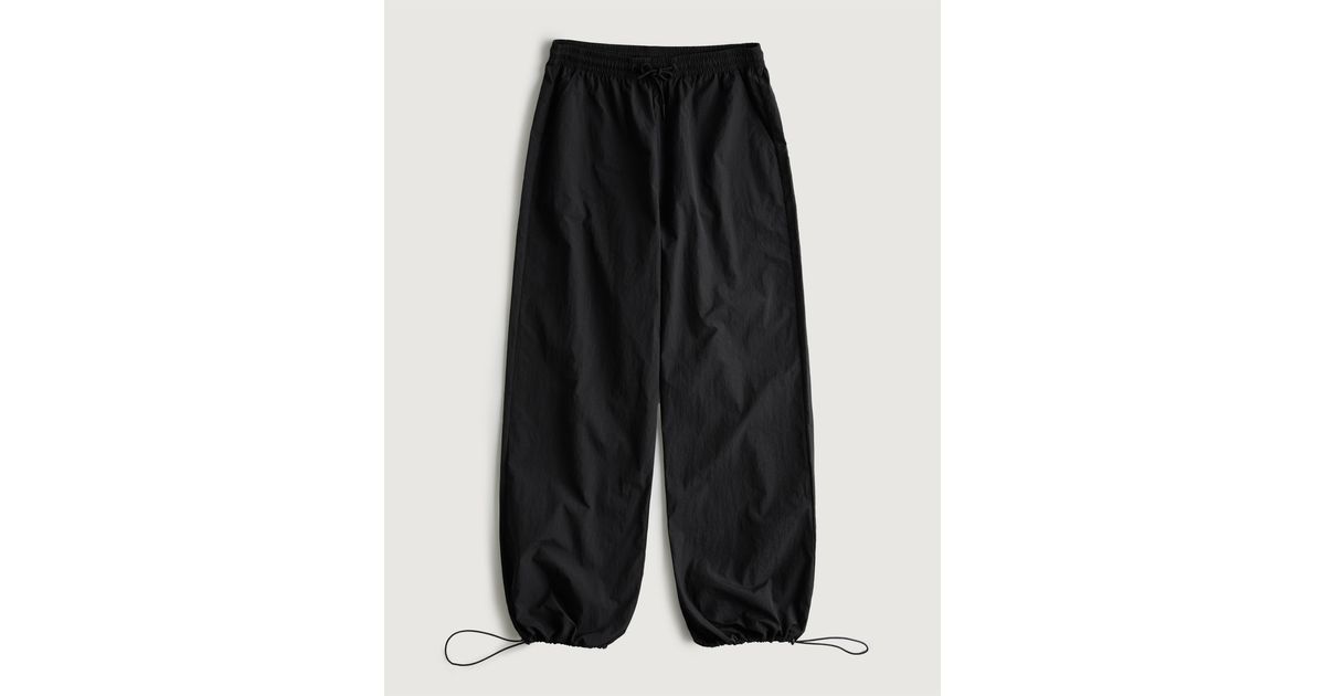 Hollister Gilly Hicks Nylon Parachute Pants in Black Lyst UK