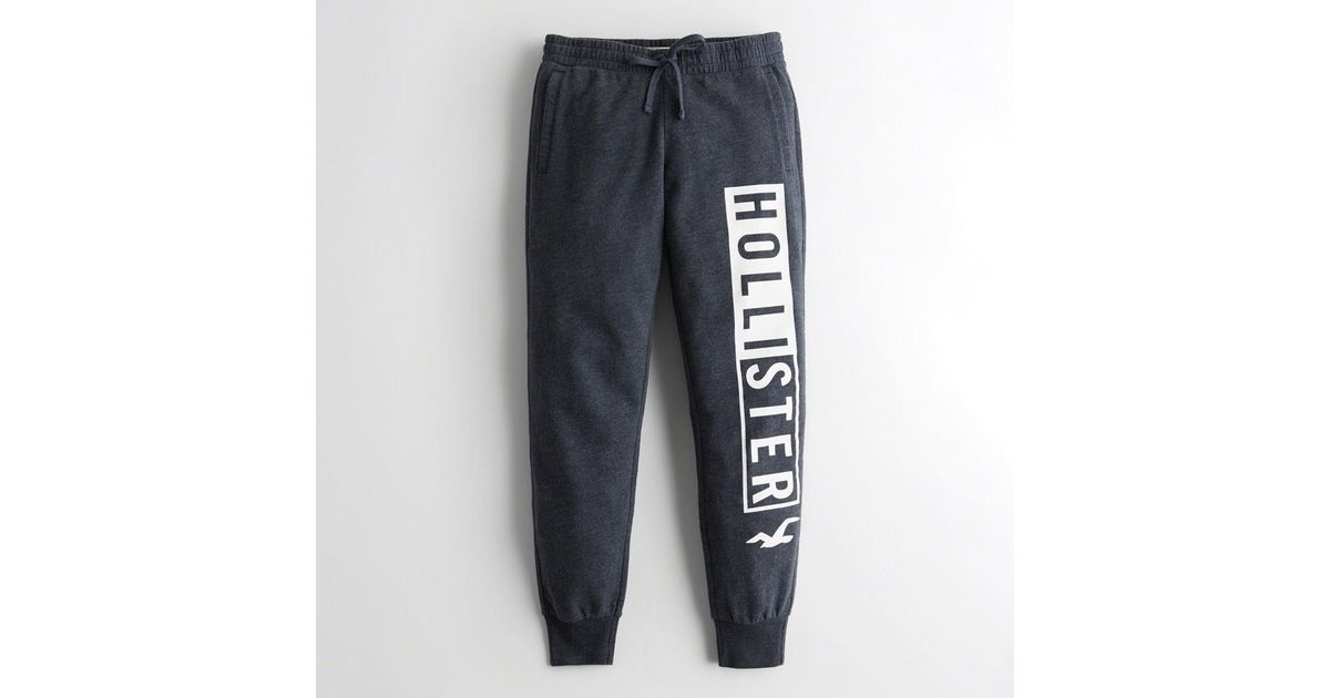 hollister mid rise fleece joggers
