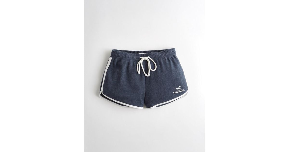 hollister high rise curved hem shorts