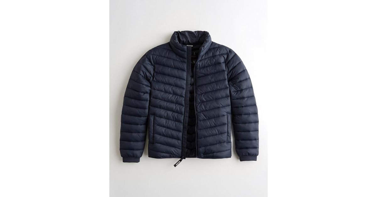 Mock Neck Puffer Jacket Hollister Up To 66 Off In Stock