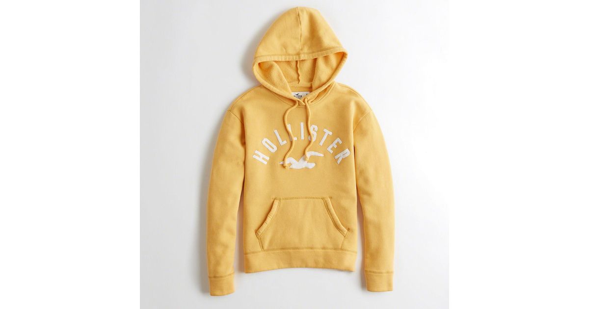 tan hollister hoodie