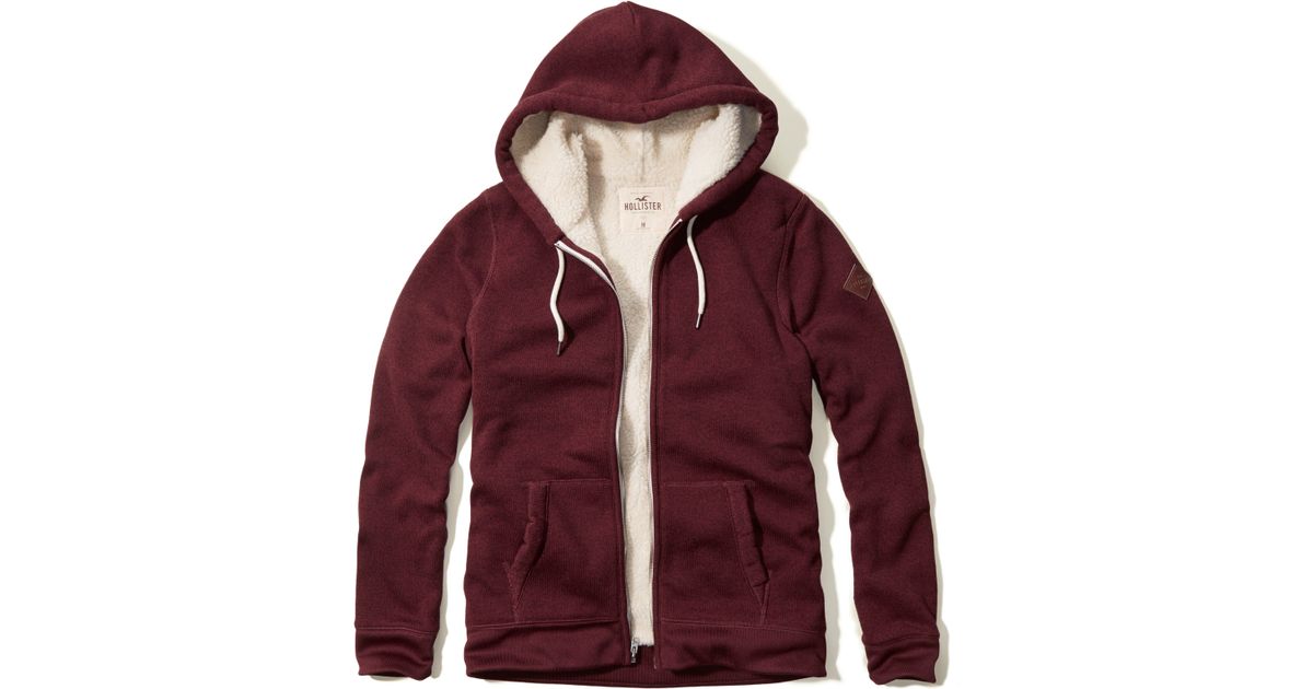 Hollister Sherpa Lined Hoodie for Men | Lyst UK