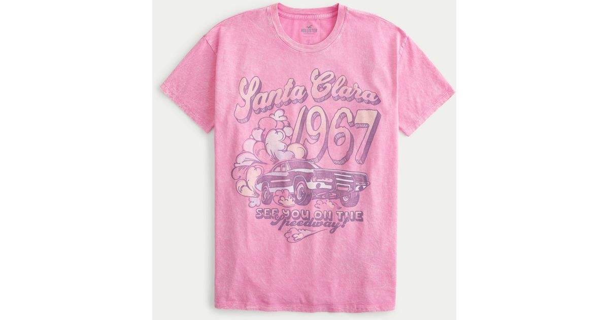 Hollister t shirt rosa shop