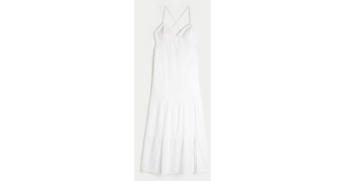 hollister open back maxi dress Crepe Open Back Midi Slip Dress (Photo was too long