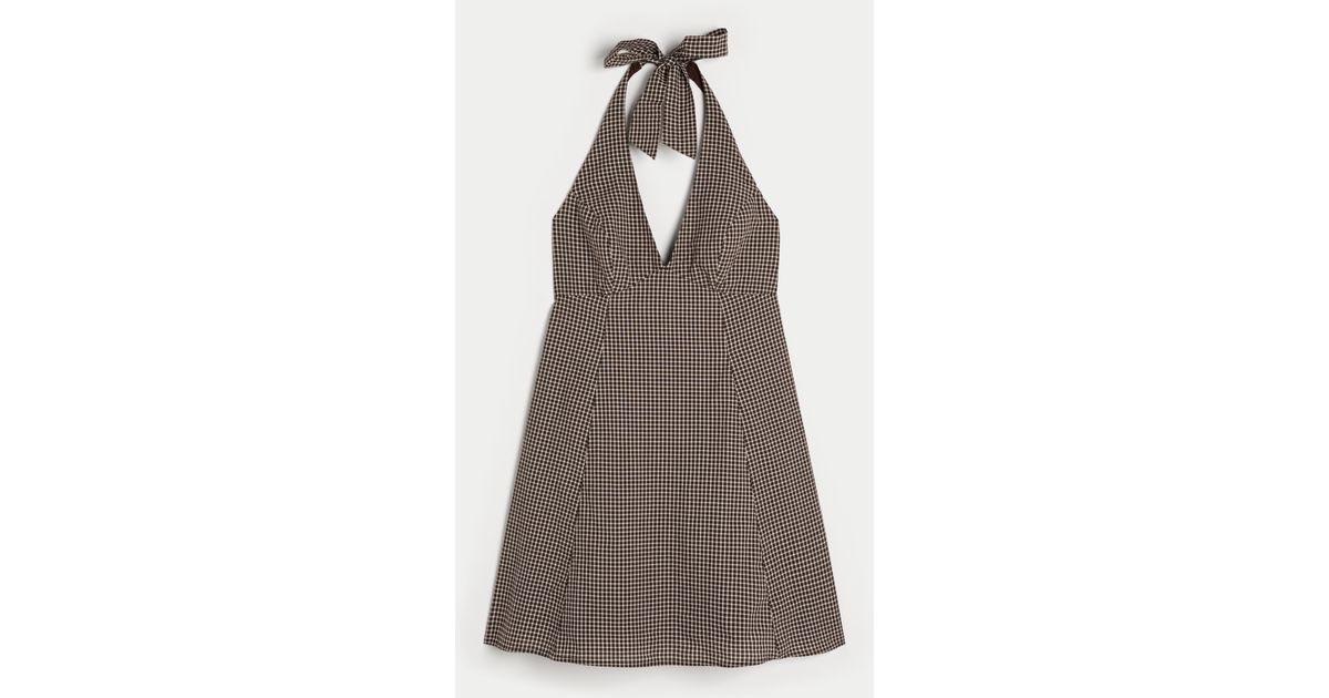 Sleeveless Dresses Hollister Plaid Mini Dress Hollister Dresses