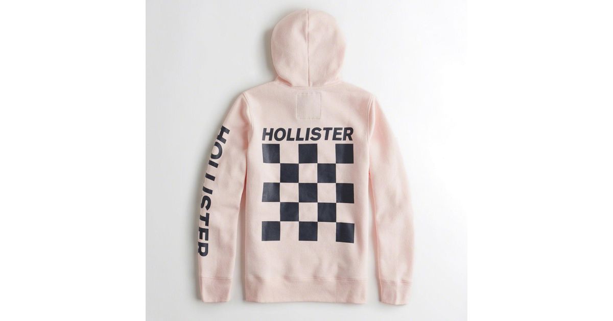 hollister checkerboard hoodie