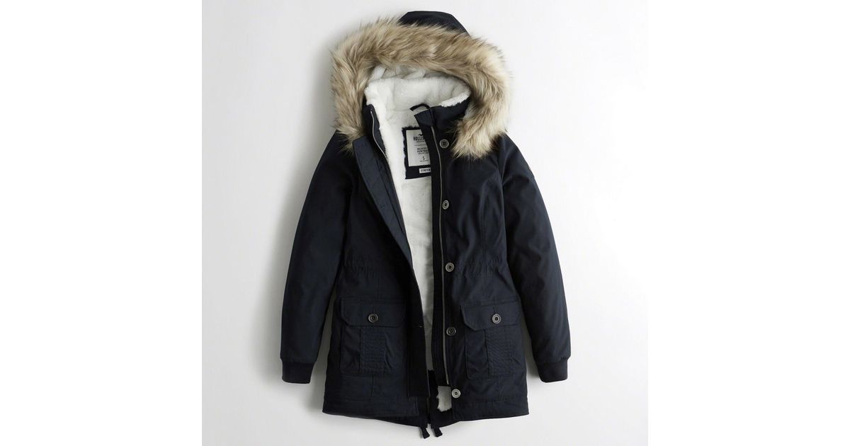 cozy lined parka