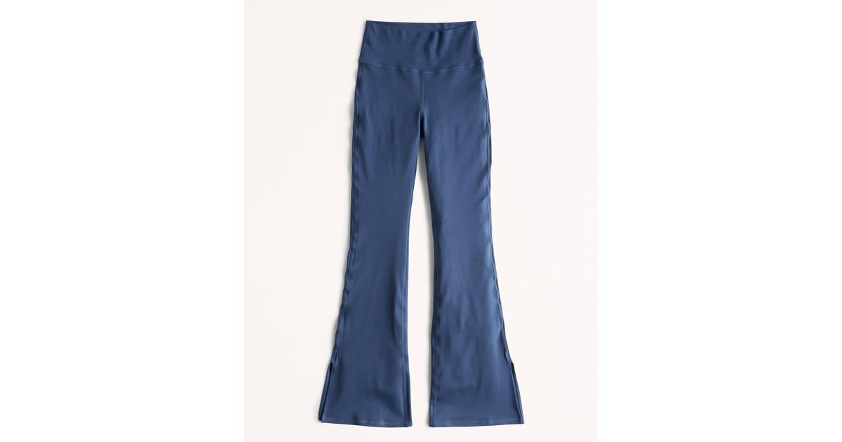 Hollister Gilly Hicks Recharge Highrise Splithem Kick Flare Pants in