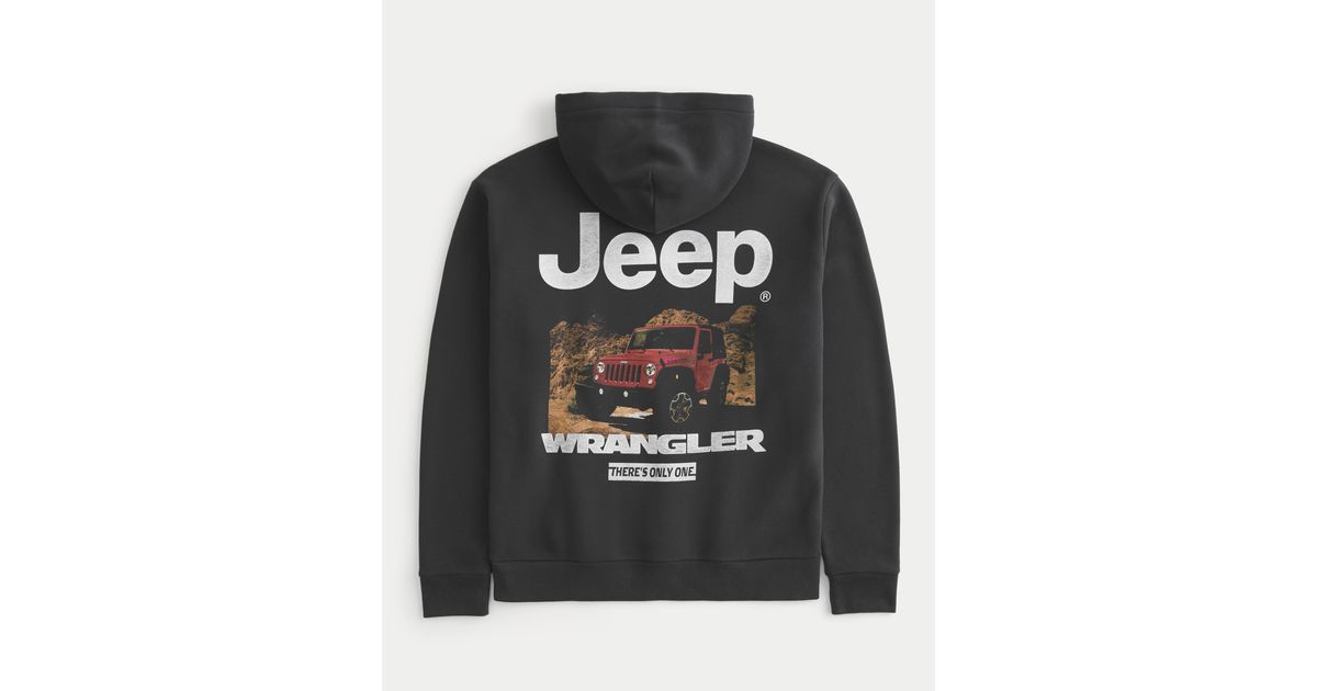 Hollister Jeep Wrangler Graphic Hoodie in Black for Men Lyst UK