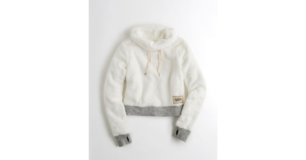 half zip sherpa sweatshirt hollister