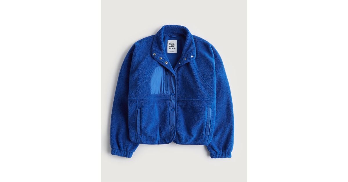 Hollister Gilly Hicks Active Fleece-Jacke in Blau Lyst DE