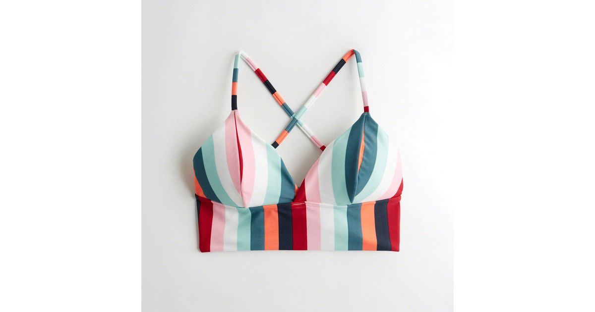 hollister striped bikini