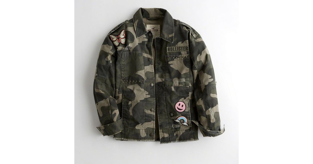 hollister camouflage jacket