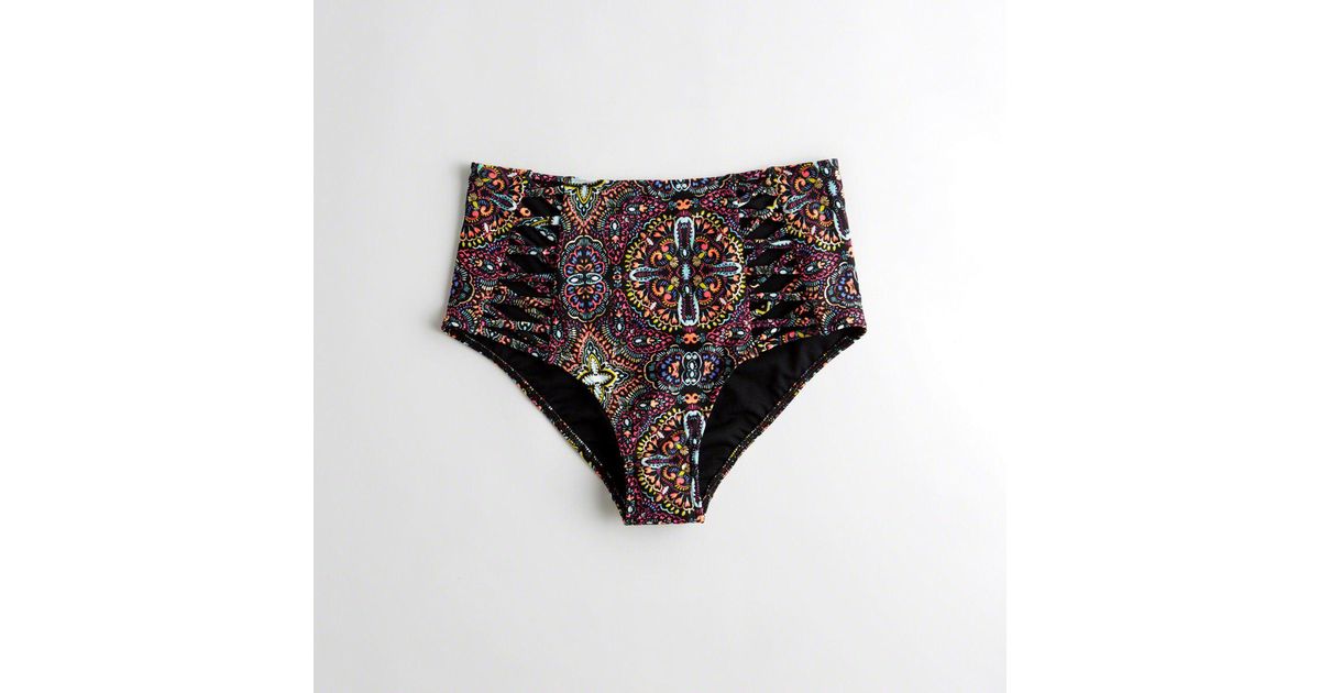 hollister black bikini bottoms