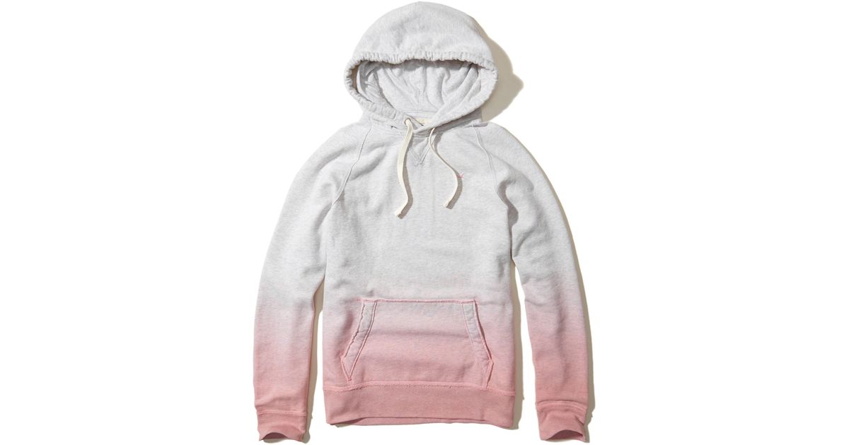 hollister light pink hoodie