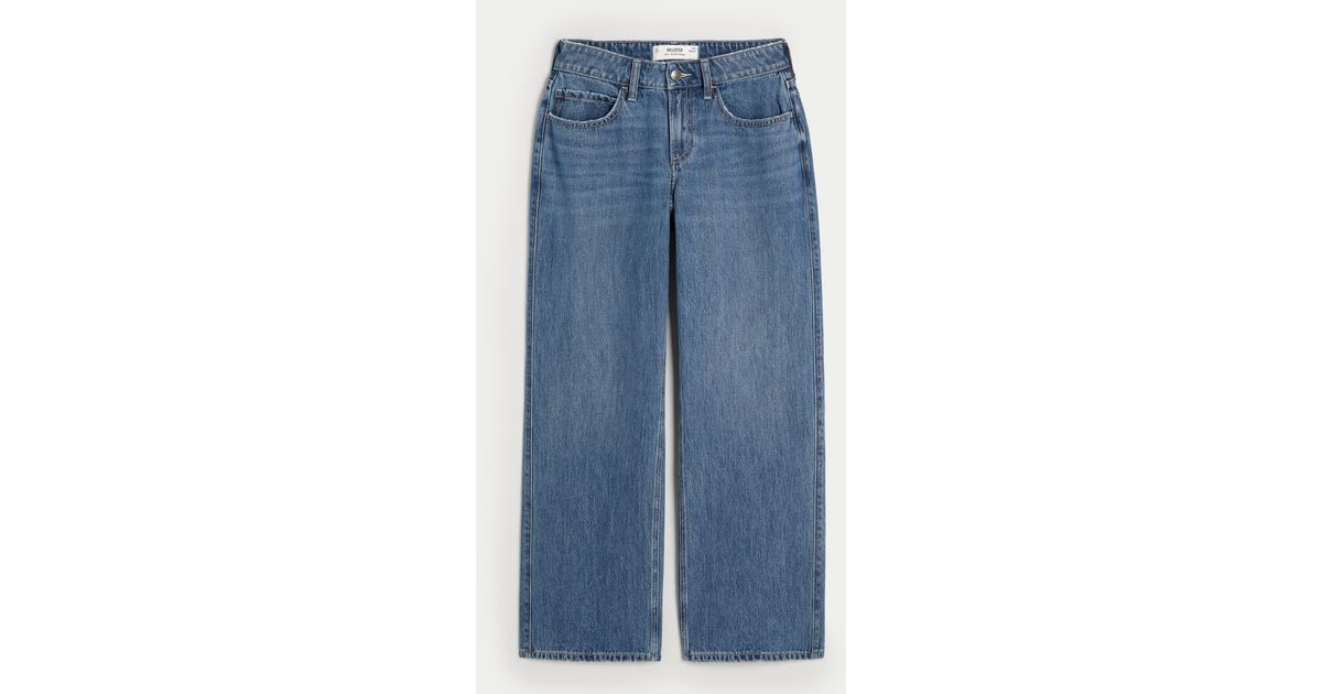 Curvy Wide Leg Jeans Hollister Women's Curvy Ultra High-Rise