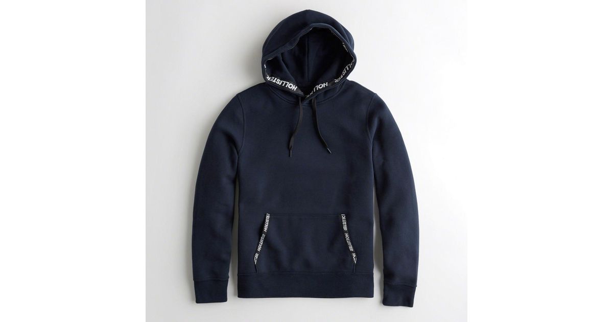 hollister tape hoodie