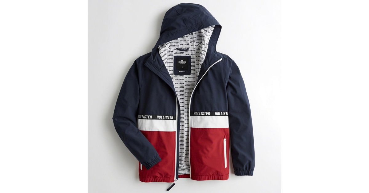 hollister colorblock sherpa jacket