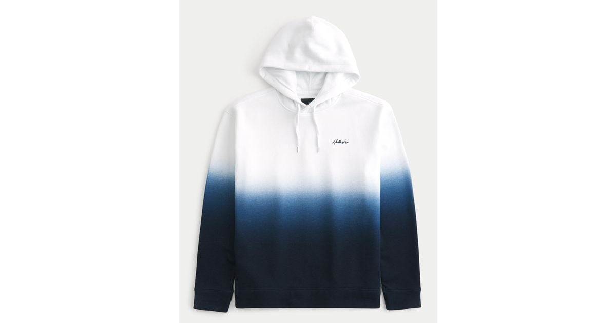 Logo Hoodie Hollister Batik Pullover Hollister Relaxed Ombre Logo
