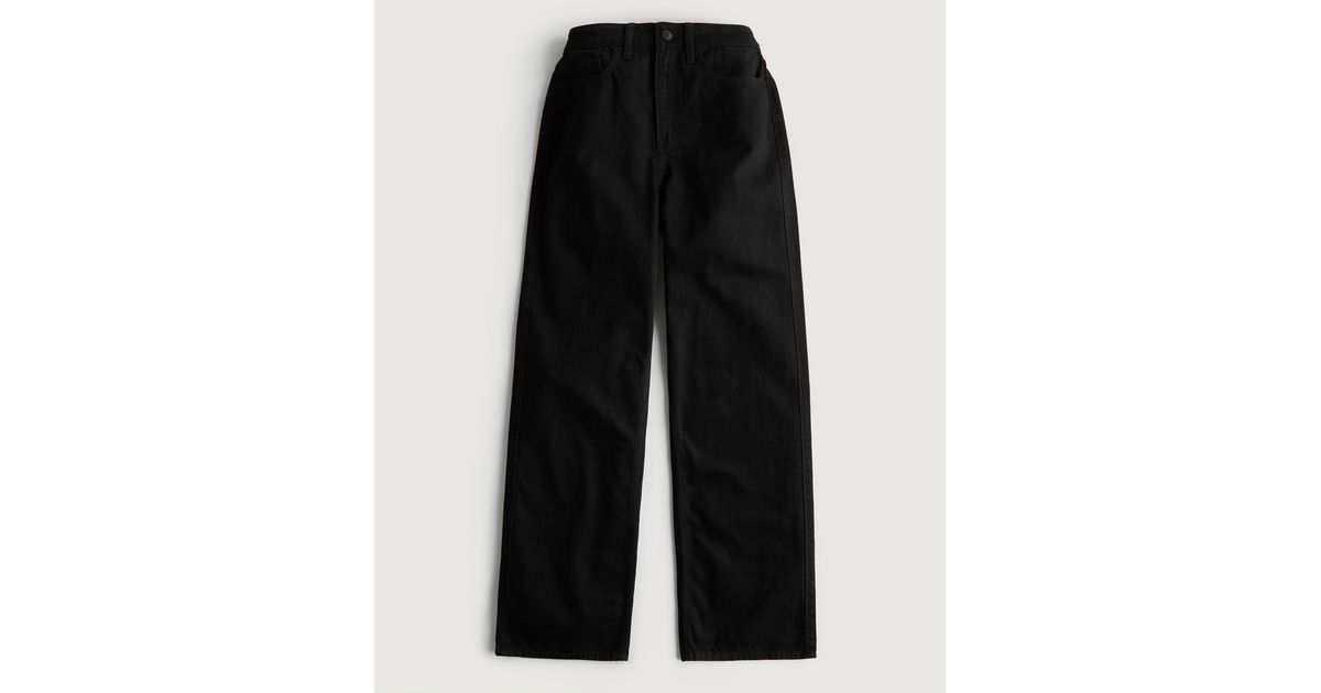 Hollister Highest Rise Baggy Jeans in Black Lyst UK