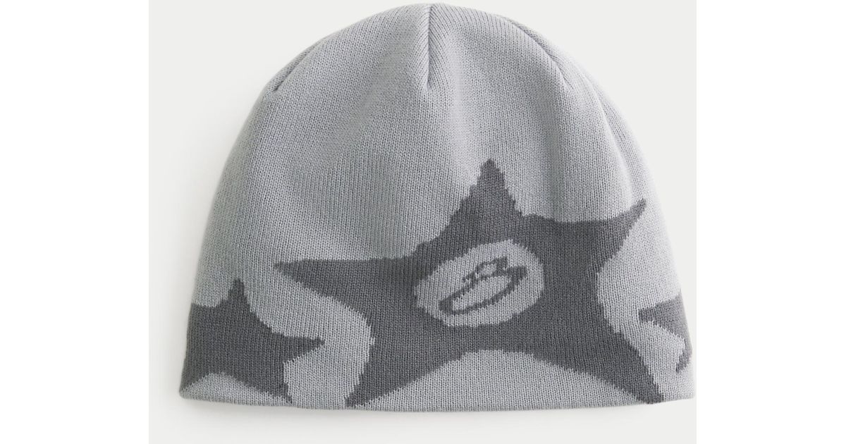 Hollister Eight Ball Graphic Skull Beanie in Grey for Men | Lyst UK