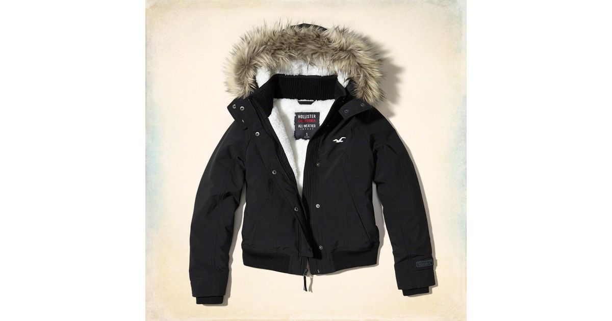 hollister all weather coat