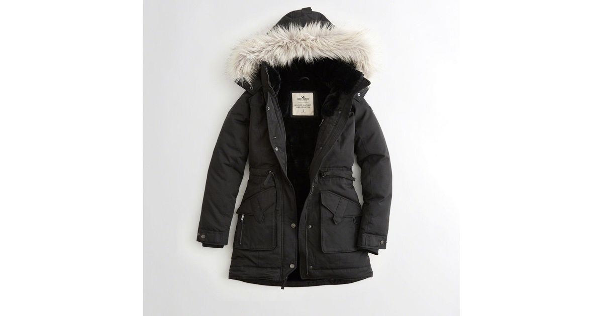 cozy lined down parka hollister