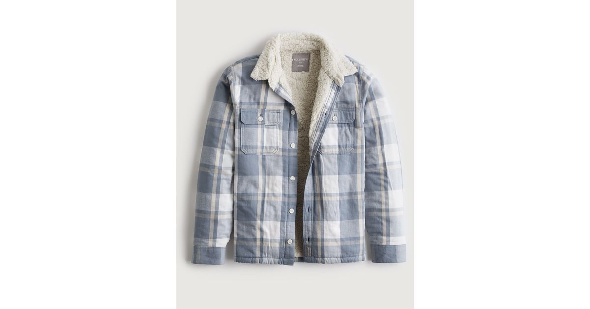 Bekleidung Hollister Hemdjacke Herren Hollister Sherpa-lined Shirt