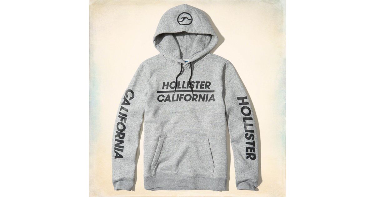 grey hollister hoodie